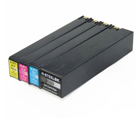 Zgodny Zestaw Tuszy z HP 970XL + 971XL OfficeJet Pro x476dw x451dw x476 x476dn