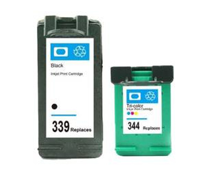 Zgodny Zestaw Tuszy z HP 339 + 344 OfficeJet H470 460 5940 2710
