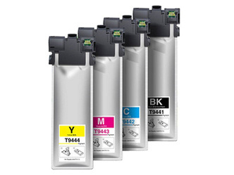 Zgodny Zestaw Tuszy z Epson T9441K WorkForce WF-C5210DW WF-C5290DW WF-C5710DWF WF-C5790DWF
