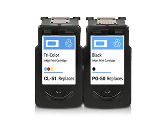 Zgodny Zestaw Tuszy z Canon PG-50 + CL-51 PIXMA iP2200 MP150 MP160 JX500