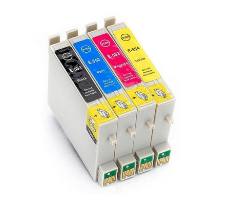 Zgodny Zestaw Tuszy z Epson T0551 Stylus Photo R240 R245 RX420 RX425