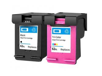 Zgodny Zestaw Tuszy z HP 62XL ENVY 5640 5740 5646 7640