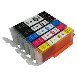 Zgodny Zestaw Tuszy z Canon CLI-551XL + PGI-550XL Pixma iP7250 iX6850 iP8750 MG5650