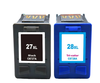 Zgodny Zestaw Tuszy z HP 27 + 28 DeskJet 3300 3600 3845