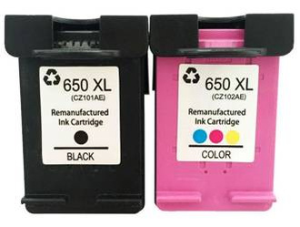 Zgodny Zestaw Tuszy z HP 650 DeskJet Ink Advantage 2545 3545 1515 2515