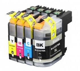 Zgodny Zestaw Tuszy z Brother LC227XL DCP-J4120DW DCP-J562DW MFC-J4420DW MFC-J4620DW