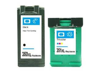 Zgodny Zestaw Tuszy z HP 350XL + 351XL PhotoSmart c4280 c4480 c4580 c5280
