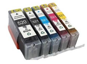 Zgodny Zestaw Tuszy z Canon PGI-520 + CLI-521 Pixma MP550 MP560 iP3600 MP540