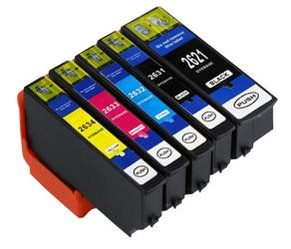 Zgodny Zestaw Tuszy z Epson T2636 Expression Home XP-510 XP-600 XP-610 XP-625